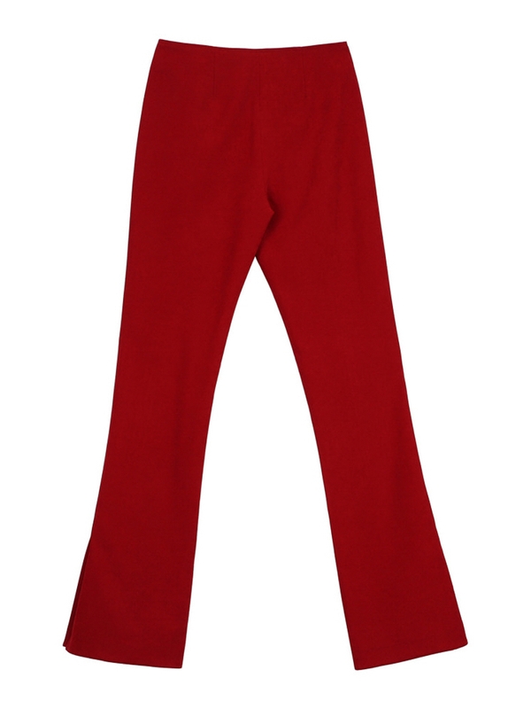 SLIT SLIM SLACKS RED MTBAFPA00612