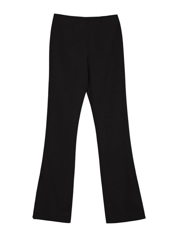 SLIT SLIM SLACKS BLACK MTBAFPA00602