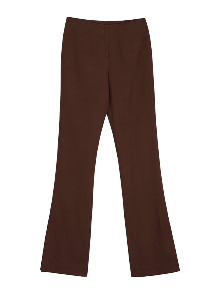 SLIT SLIM SLACKS BROWN MTBAFPA00605