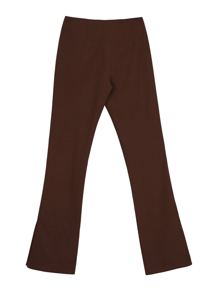 SLIT SLIM SLACKS BROWN MTBAFPA00605