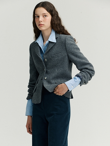 PREP MELANGE WOOL JACKET_GRAY [U3W0J10516]