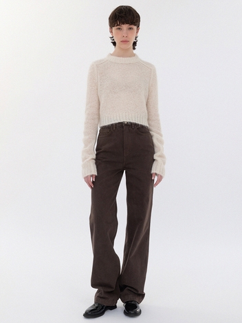 chocolate dyeing pants (brown)