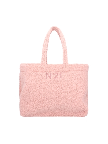 [N21] 여성 로고 자수 쇼퍼 백 (22IBP0855CE00 C004) 핑크