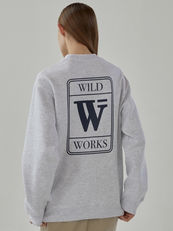W Ticket SWEATSHIRT_Melange Grey