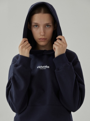 WILDWORKS Logo HOODIE_Navy