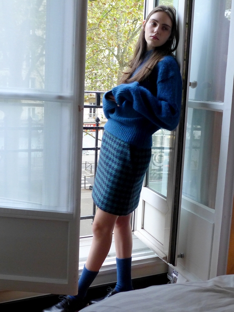 Half Neck Round Sleeve Knit VC229OPO013M