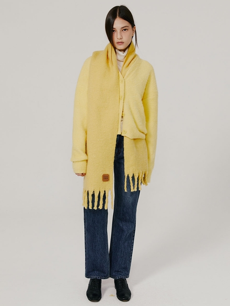 Fluffy V-Neck Cardigan VC229OCD017M