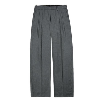 Bonheur Wide Slacks (Charcoal)