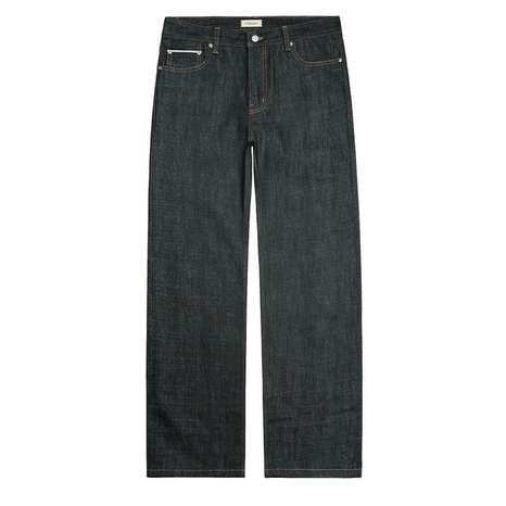 077 Raw Selvedge denim Jeans (Indigo Blue)