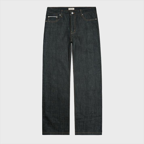 077 Raw Selvedge denim Jeans (Indigo Blue)