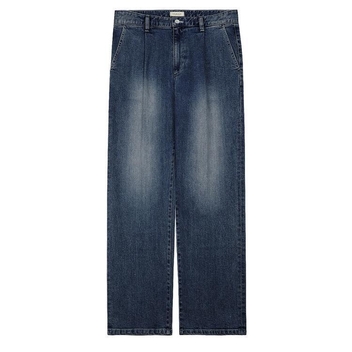 806 Washed Denim Trousers (Mid Blue)