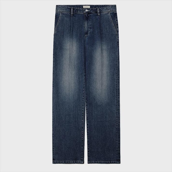 806 Washed Denim Trousers (Mid Blue)