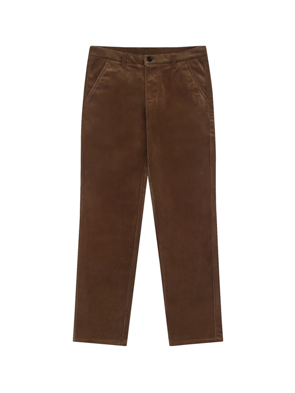 Velvet Tapered Pants_Brown