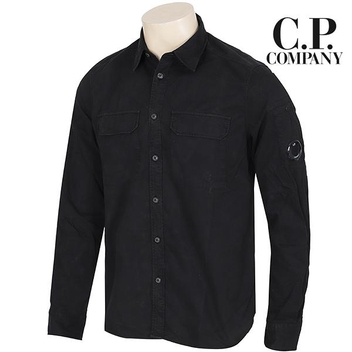 C.P. COMPANY 개버딘 LENS 셔츠 (10CMSH174A-002824G 999)