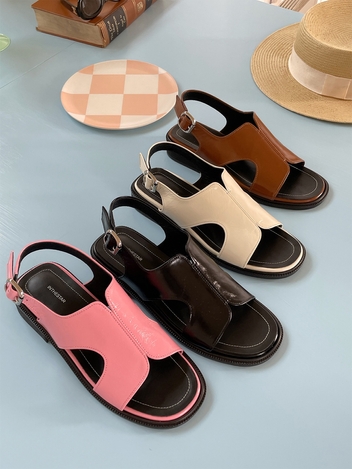 IS_221365 Side Slit Sandals_3.5cm (4COLOR)