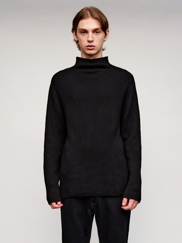 Cashmere Half Neck Sweater_Black