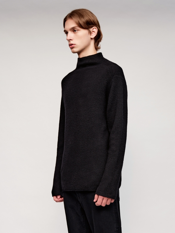 Cashmere Half Neck Sweater_Black