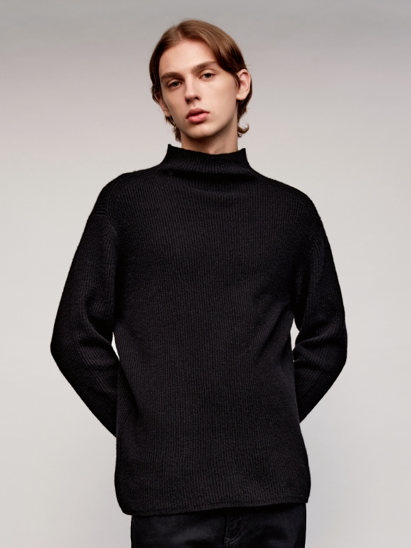 Cashmere Half Neck Sweater_Black