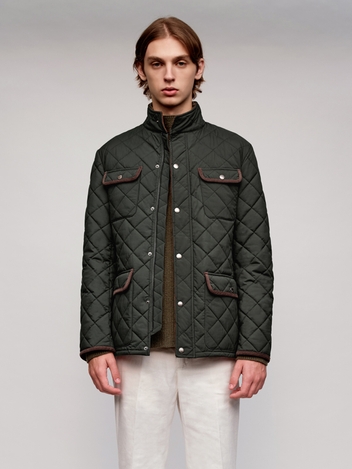 Quilting Out Pocket Jacket_Khaki
