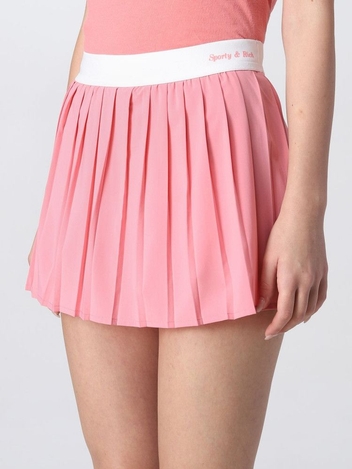 스포티앤리치 X 프린스 PLEATED 테니스 스커트 PINK WHITE