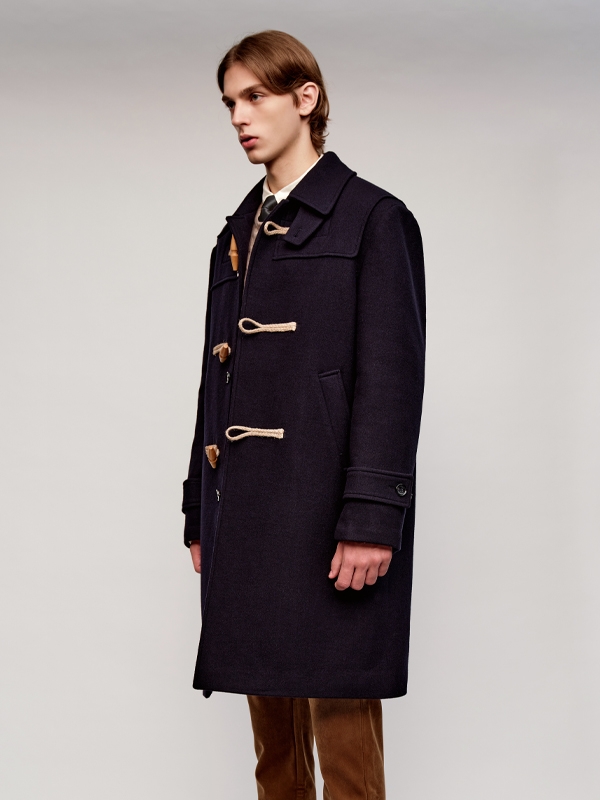 Wool Duffle Coat_Navy