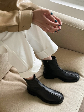 IS_221405 Front Platform Ankle Boots (2Colors)