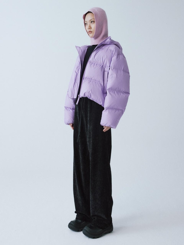 VIOLET HOOD DOWN SHORT JUMPER