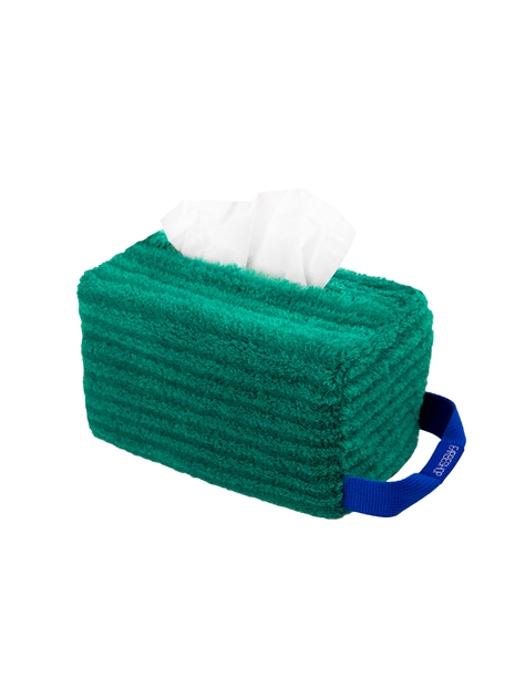 TISSUEBOX COVER WITH HANDLE GREEN