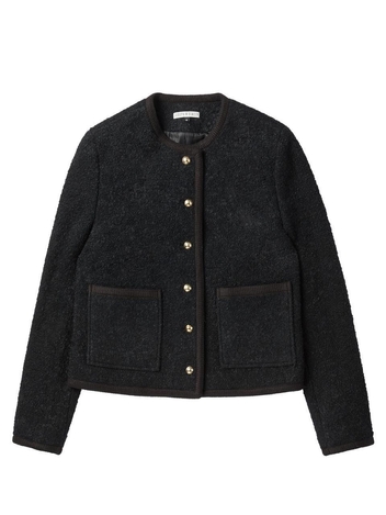 Boucle Tweed Jacket Black
