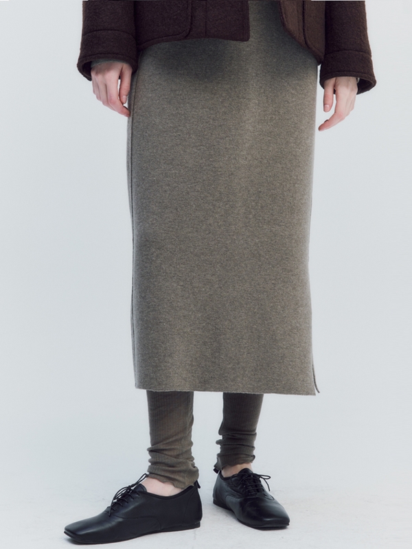 Double faced skirt (Khaki)