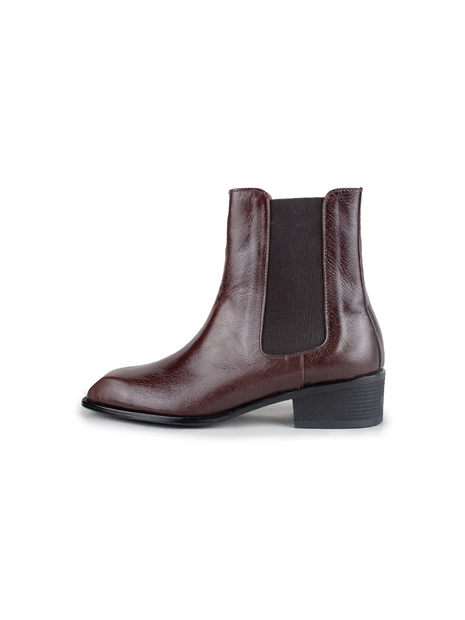 SQUARE TOE CHELSEA BOOTS BROWN