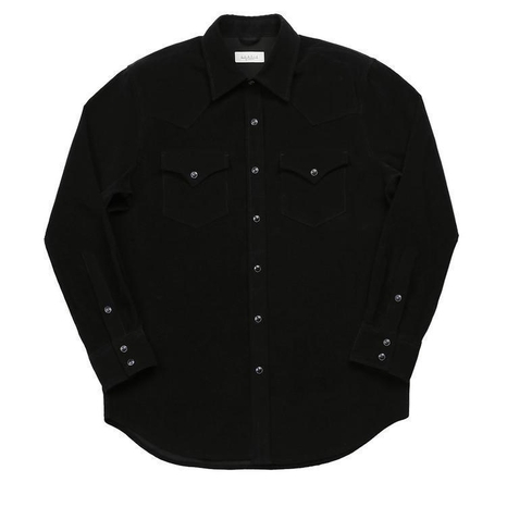 035 Corduroy Western Shirts (Black)