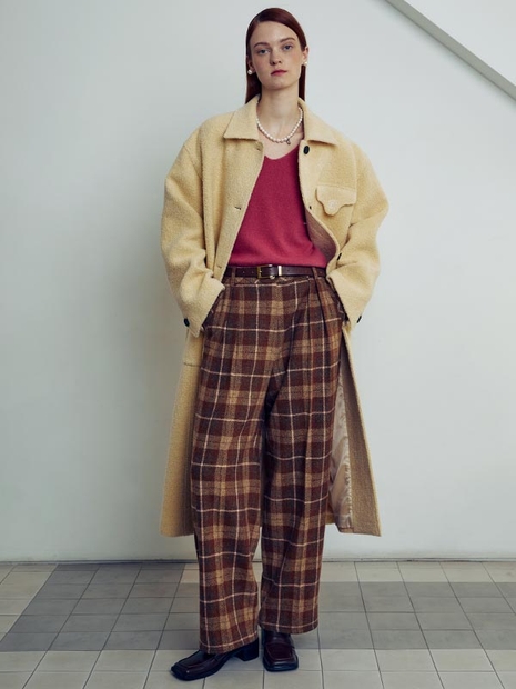 Palo check pants Brown