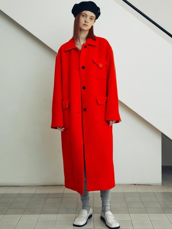 Toil coat Cherry red