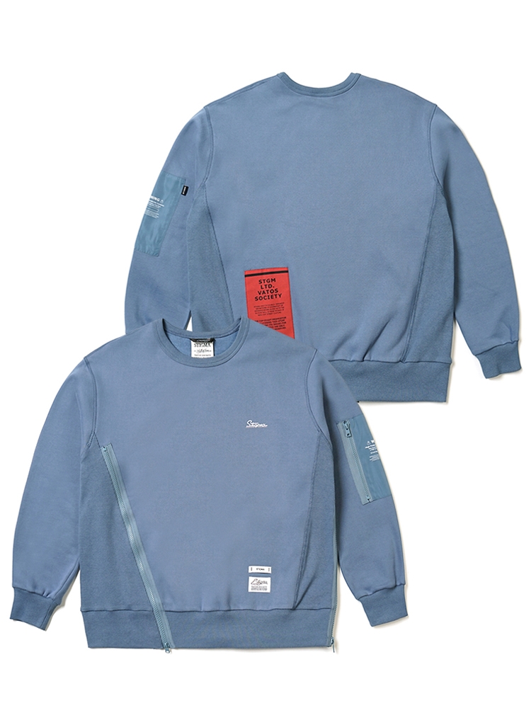 22 UNBALANCE OVERSIZED HEAVY SWEAT CREWNECK PIGEON