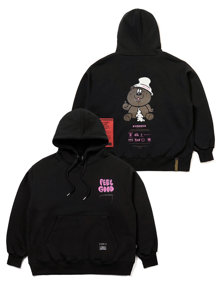 22 TOY OVERSIZED HEAVY SWEAT HOODIE BLACK