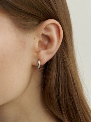 Mini Twisted Ring Earrings