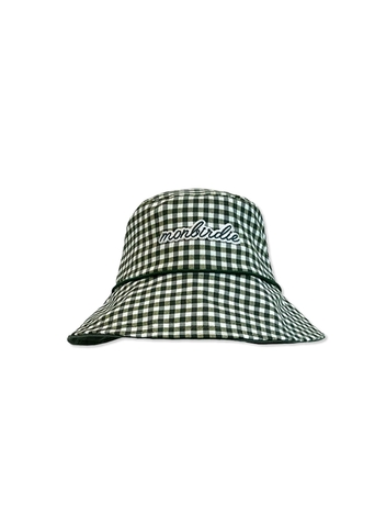MONBIRDIE Check Bucket 체크 버킷햇 GREEN