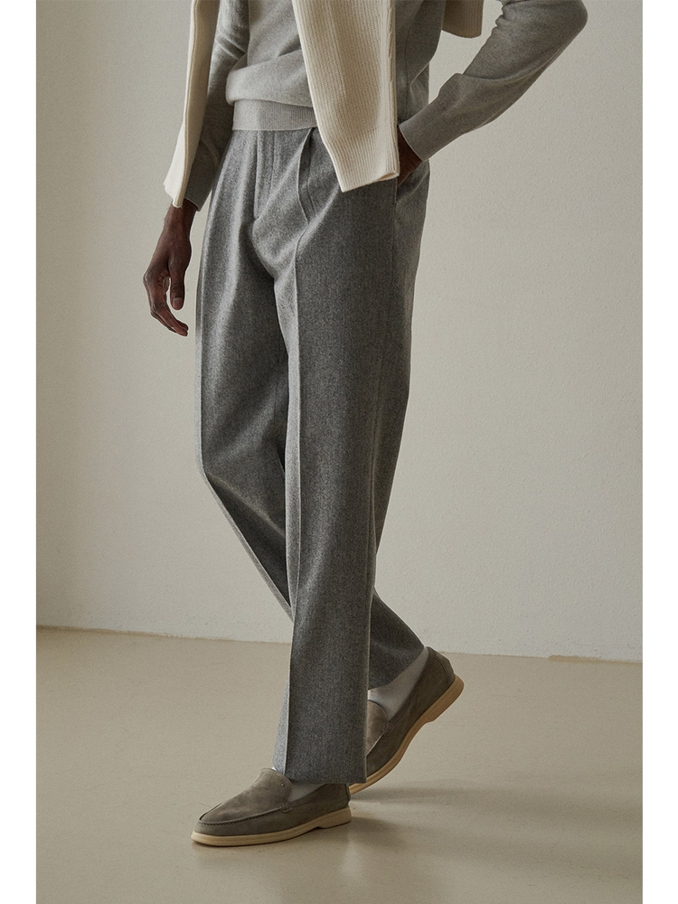 Soft Flanel Classic Pants_Gray