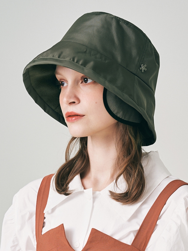 EARFLAP KHAKI BUCKET HAT