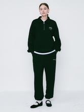 PARIS Half Zip Up Sweat Set-up Black