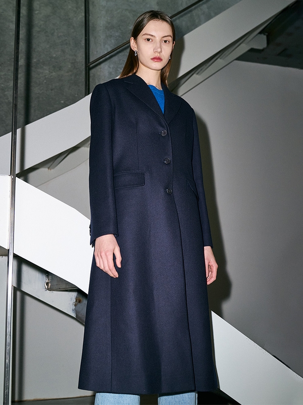 HAILEY Single tailored coat (Alfred Brown)_navy