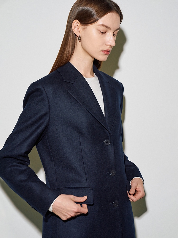 HAILEY Single tailored coat (Alfred Brown)_navy