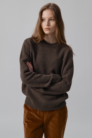 Fin Knit : Melange Khaki