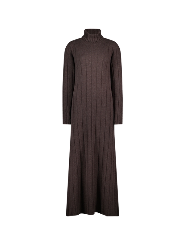 LATA WIDE RIBBED TURTLENECK DRESS_FANGO