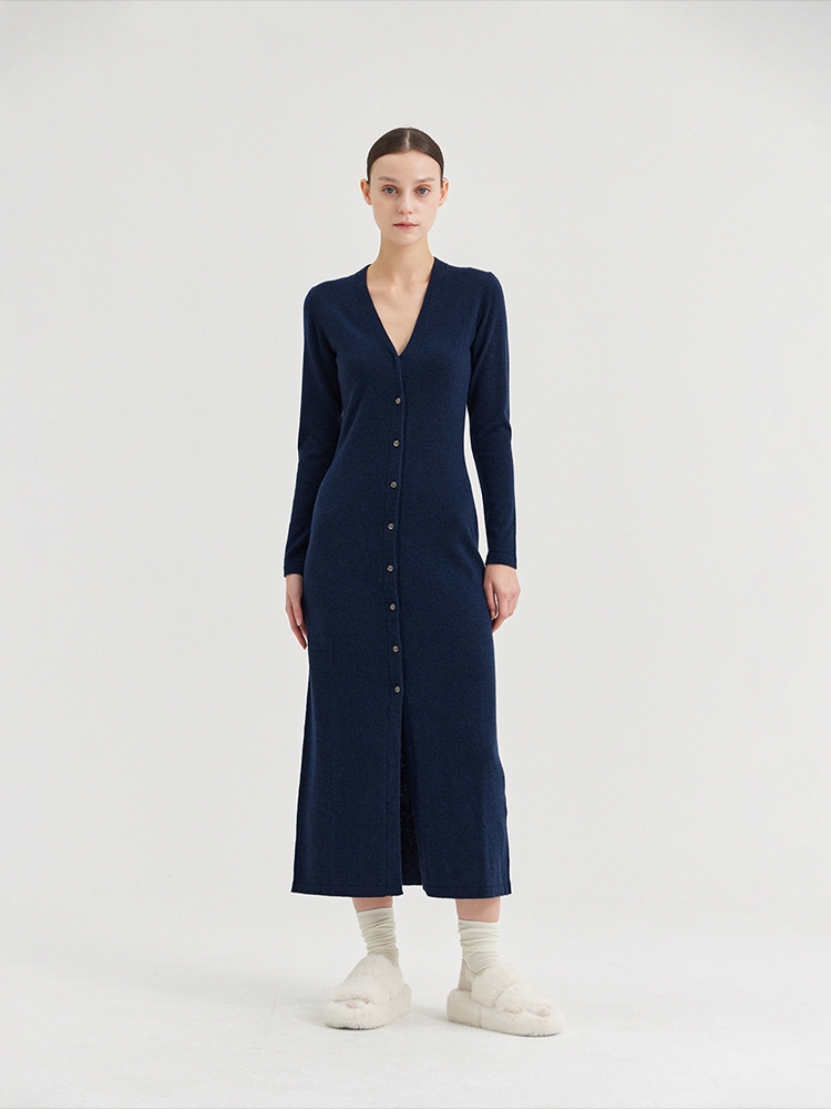 NICOLLIA DRESSING COAT WITHOUT REVERSE_BLU