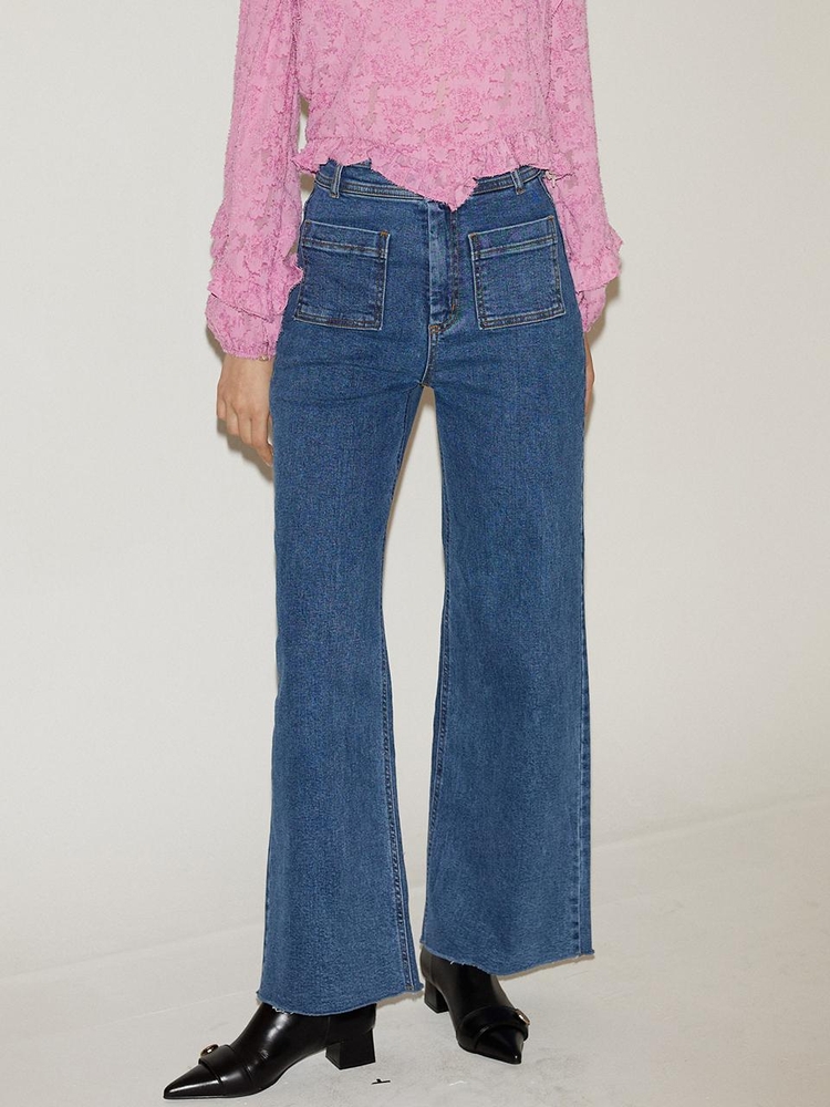 Wide Denim Pants