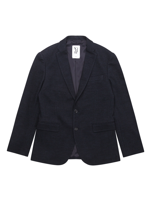 Wool Check Set-up Jacket_Navy