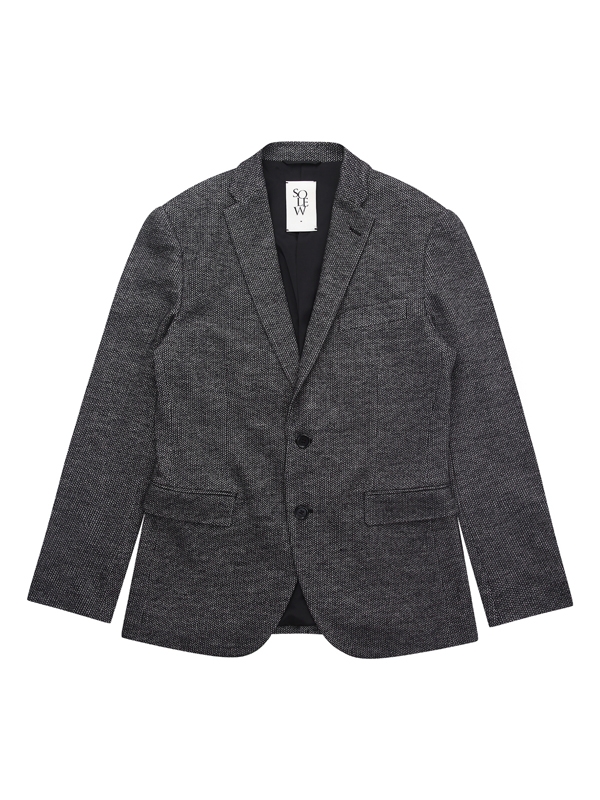 Wool Check Set-up Jacket_Grey