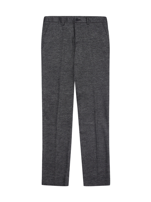 Wool Check Set-up Pants_Grey